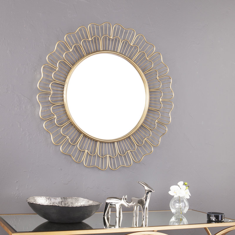 Everly Quinn Edinburgh Oversized Round Wall Mirror Wayfair